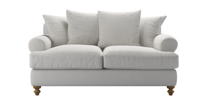 Teddy 2 Seat Sofa Bed in Alabaster Brushed Linen Cotton - sofa.com