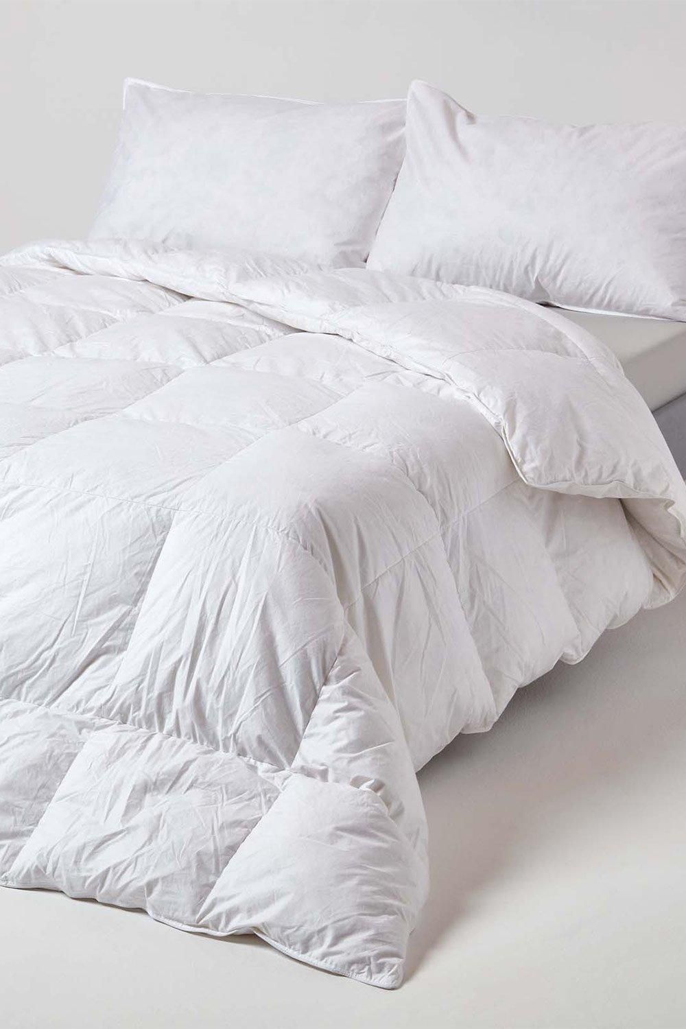Homescapes Duck Feather & Down 15 Tog Winter Duvet in White