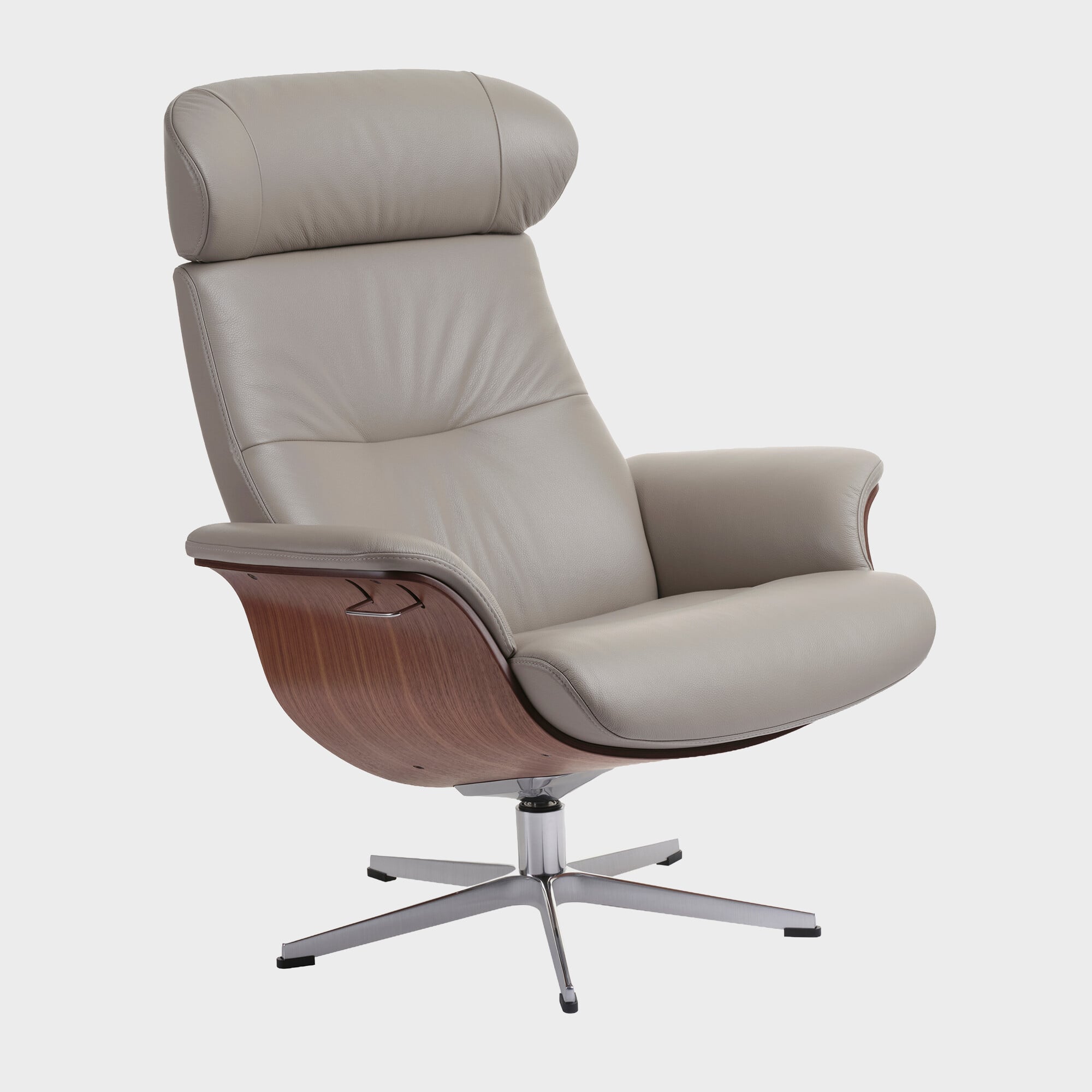 Conform Timeout Large Swivel Armchair Fantasy Clement Leather | Barker & Stonehouse