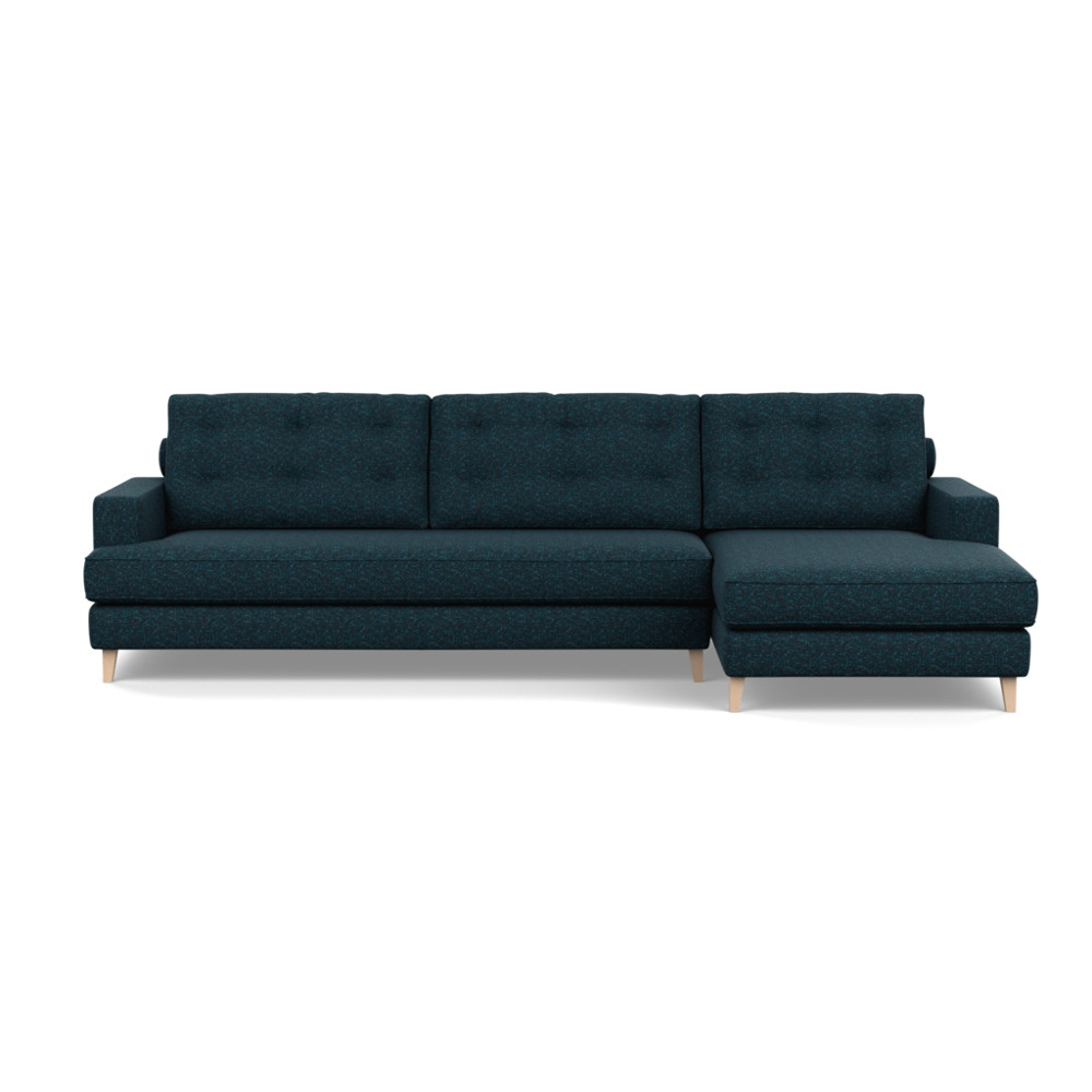 Heal's Mistral Right Hand Facing Corner Sofa Brecon Ink Natural Feet