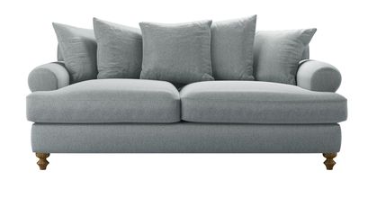 Teddy 3 Seat Sofabed in Cirrus Smart Slubby Cotton - sofa.com