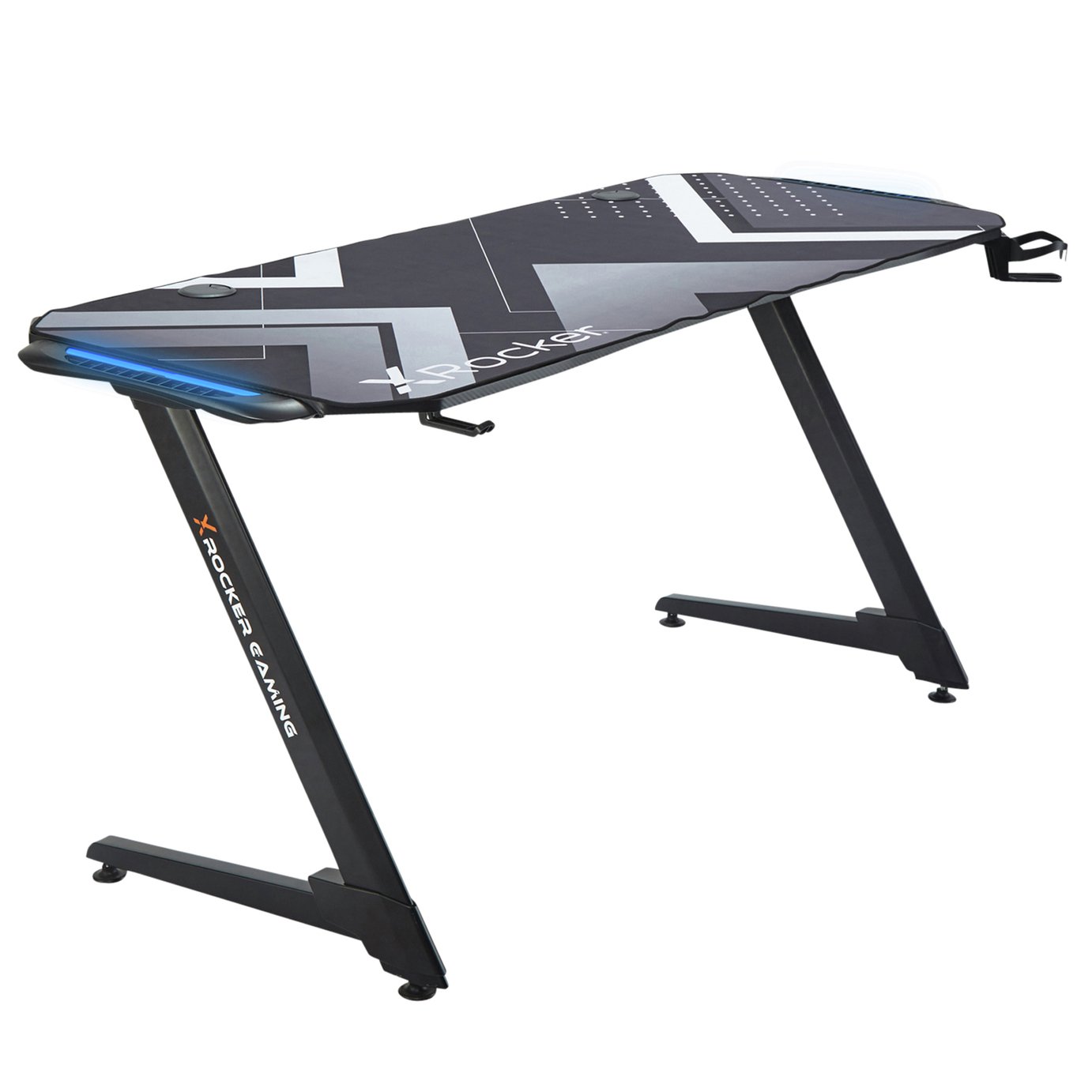X Rocker Jaguar Gaming Desk - Black