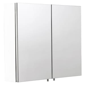 Croydex Dawley Double Door White Bathroom Cabinet - 670 x 600mm