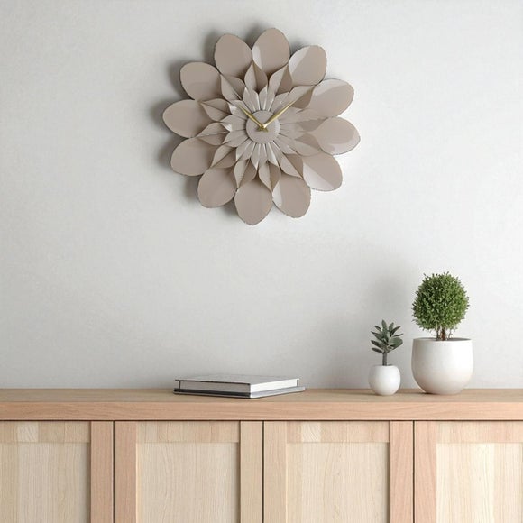 Interval Flower Petal Wall Clock