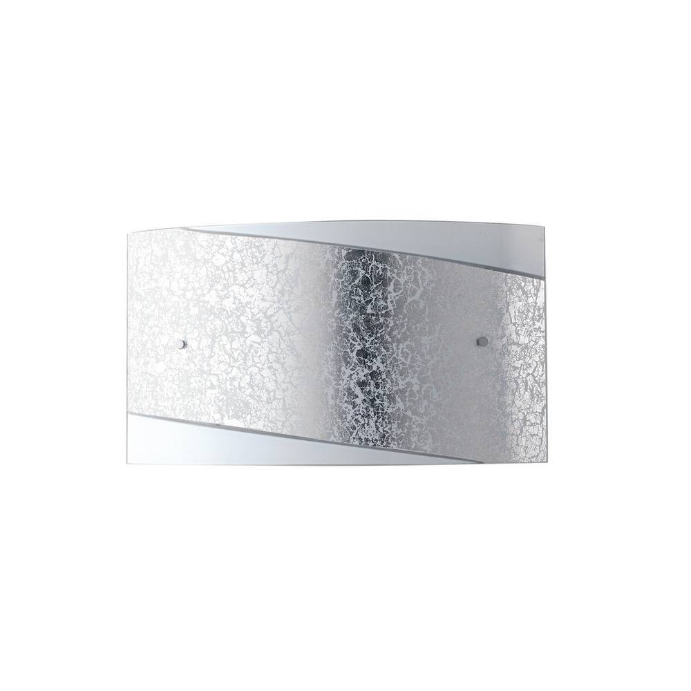 Netlighting PARIS 4 Light Flush Wall Light Silver 45x25cm