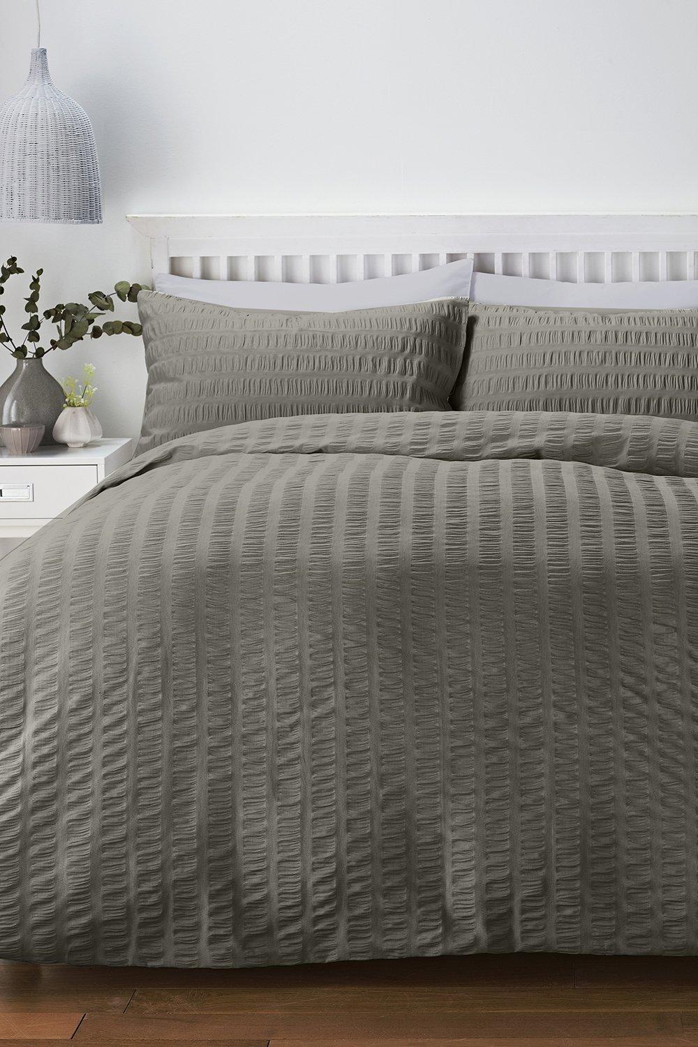 Seersucker Super King Duvet Set