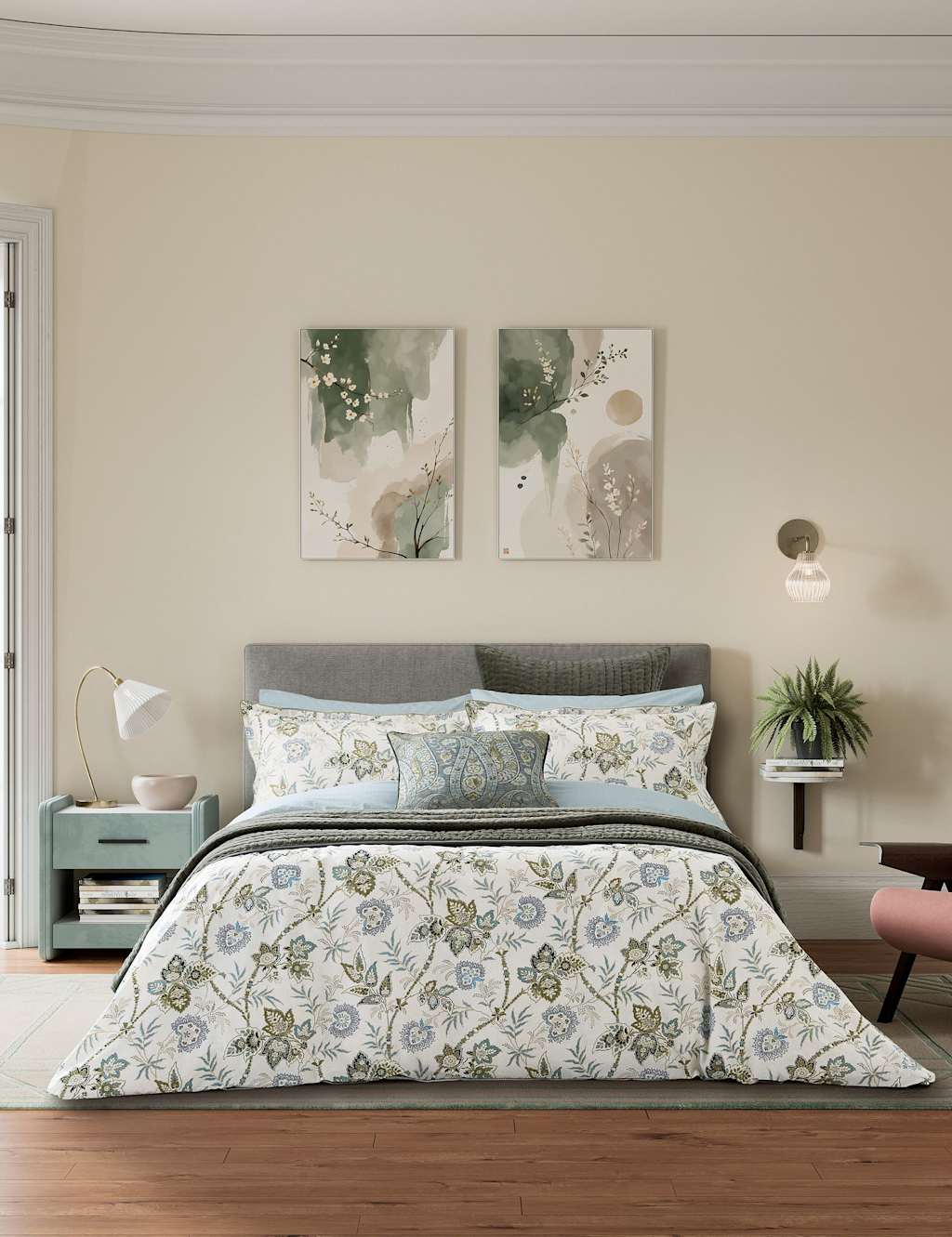 Bedeck of Belfast Velvet Reya Emira Quilted Throw Olive