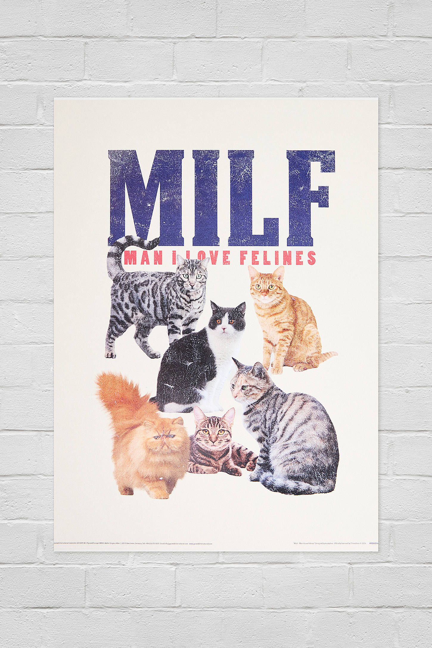 Stephen Rhodes MILF 30x40cm Wall Art Print - Cream 30x40