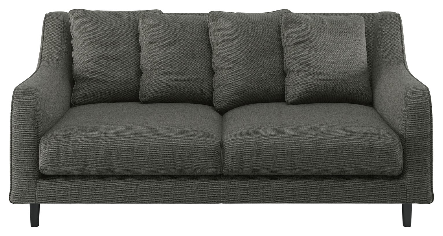 Habitat Swift 2 Seater Fabric Sofa - Charcoal