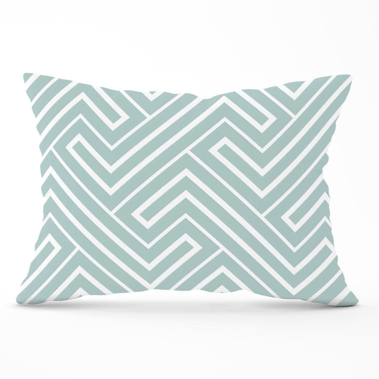 Warren Reed - Designer Geometric Modern Ornment Cushions in Green