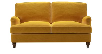 Bluebell 2 Seat Sofa Bed in Butterscotch Cotton Matt Velvet - sofa.com