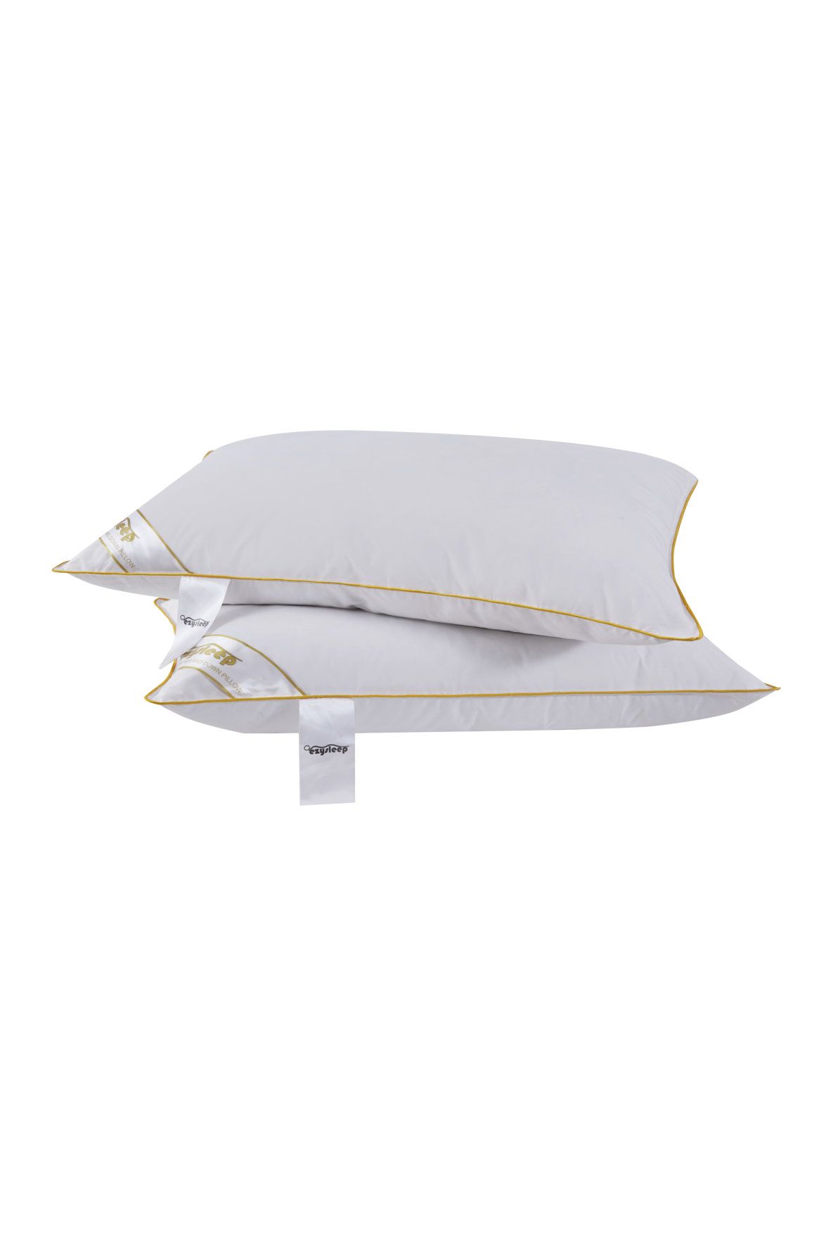 Ezysleep Luxury Goose Feather & Down Pillow - Set of 2 in White