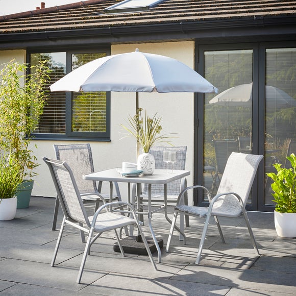 6 Piece Metal Garden Dining Set
