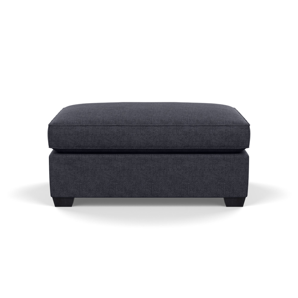 Heal's Torino Footstool Texture Soot Black Feet
