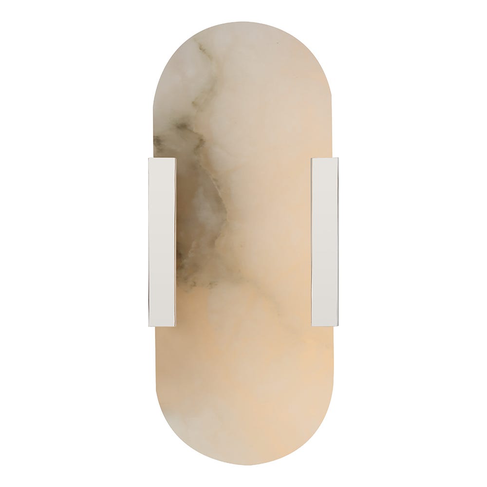 Visual Comfort Melange LED Elongated Sconce Polished Nickel 10" 2