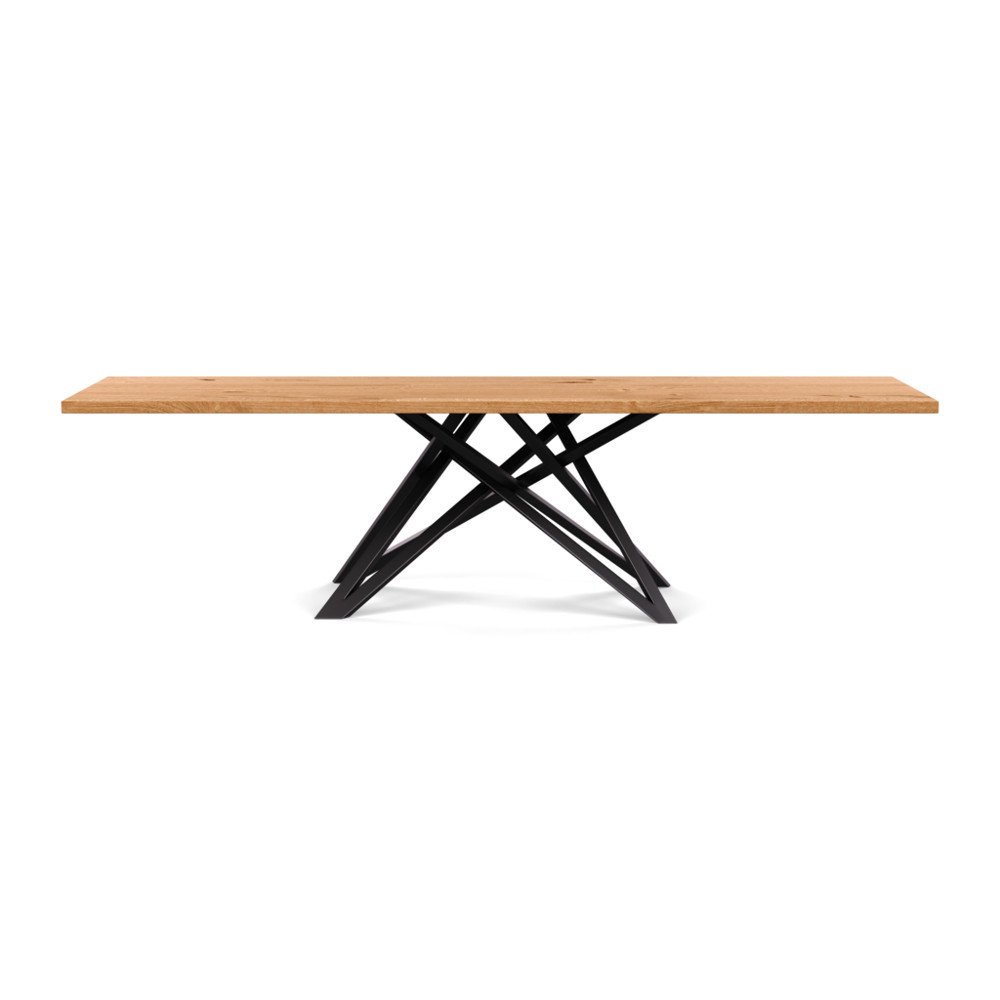 Heal's Vienna Dining Table 280x90cm Natural Oiled Oak Straight Edge Filled