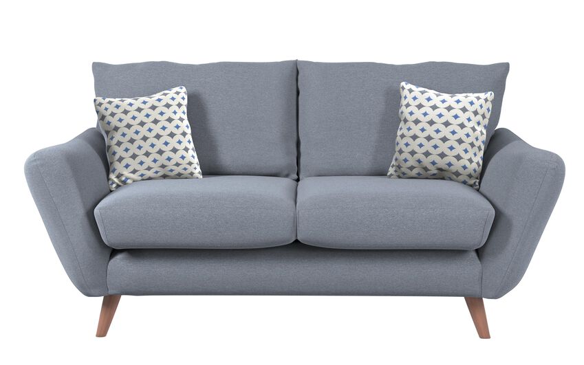 ScS Living Grey Fabric Fraser 2 Seater Sofa