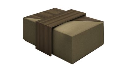 Astaire Modular Coffee Table Set Footstool in Pine Soft Sustainable Wool - sofa.com