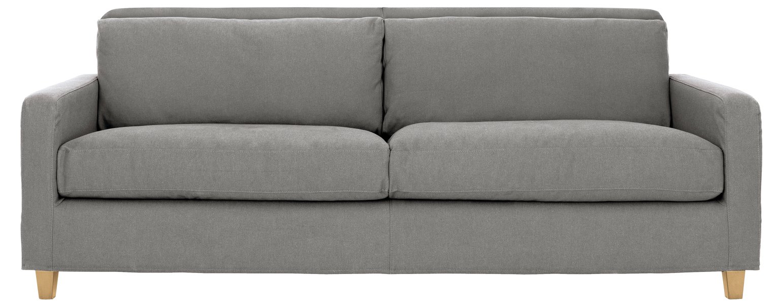 Habitat Chester 3 Seater Fabric Sofa - Grey