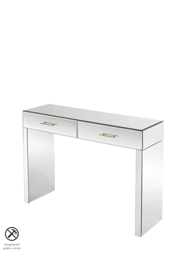Harper Console Table – Champagne Gold Details