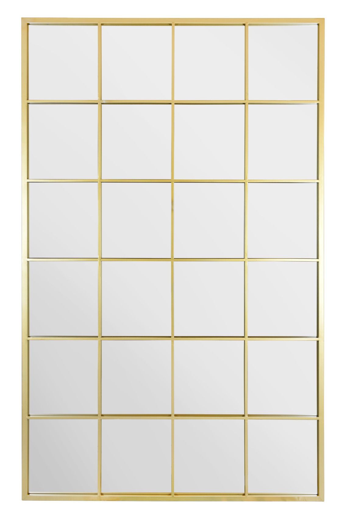 MirrorOutlet The Fenestra Gold Modern Window Leaner / Wall Mirror 69" X 43" 174CM X 110CM 2