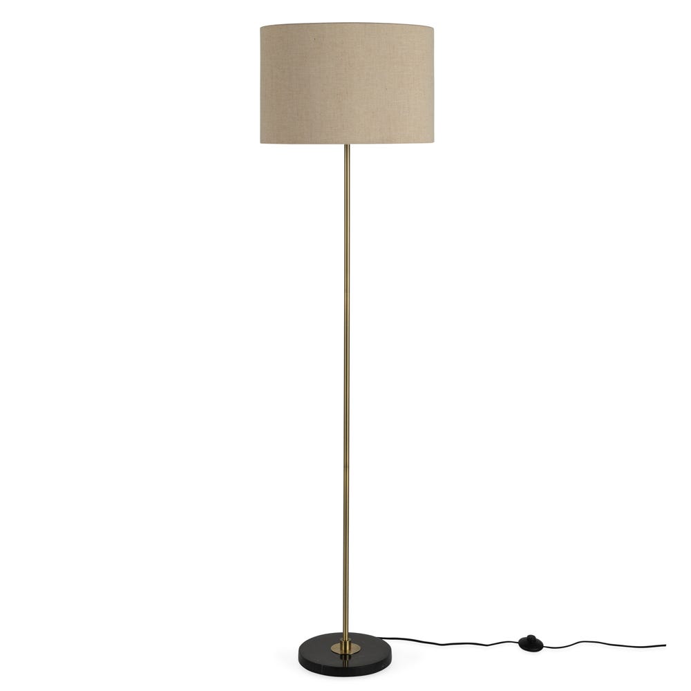 Heal's Simple Floor Lamp Black Marble 2