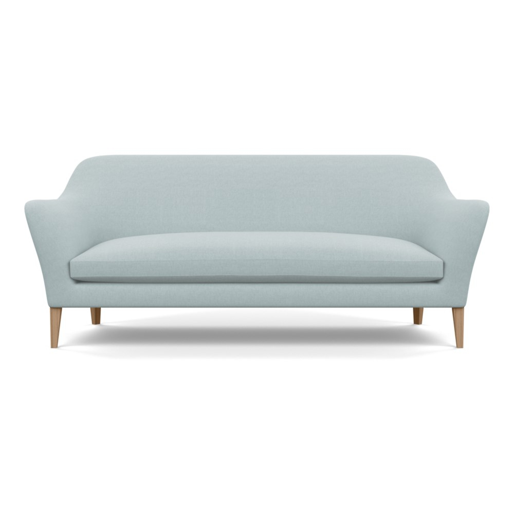 Heal's Wallis 4 Seater Sofa Brushed Cotton Mist Tinted Ash Feet