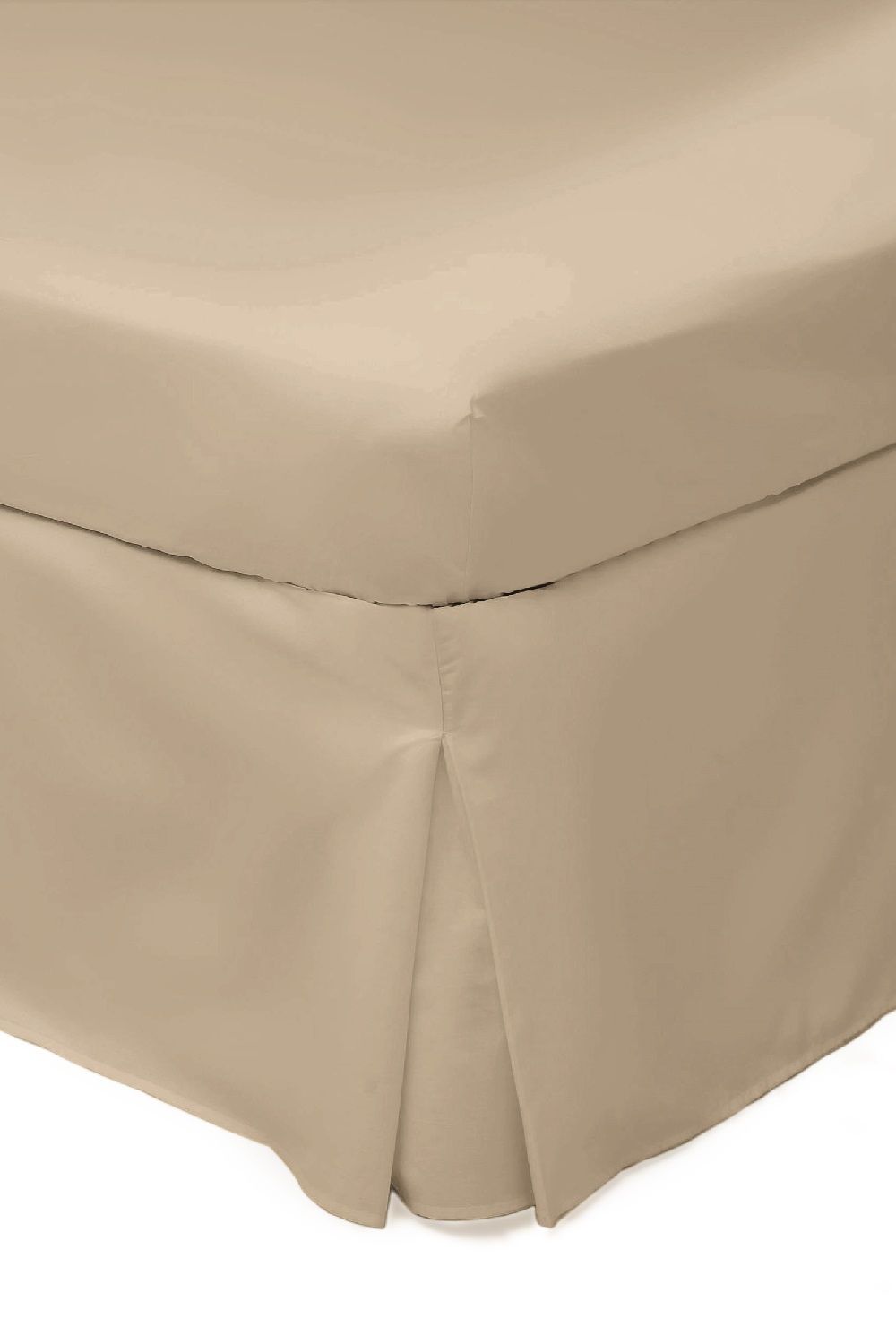 Belledorm Easy Care 200 Thread Count Cotton Polyester Percale Platform Valance in Yellow | Size: Super King