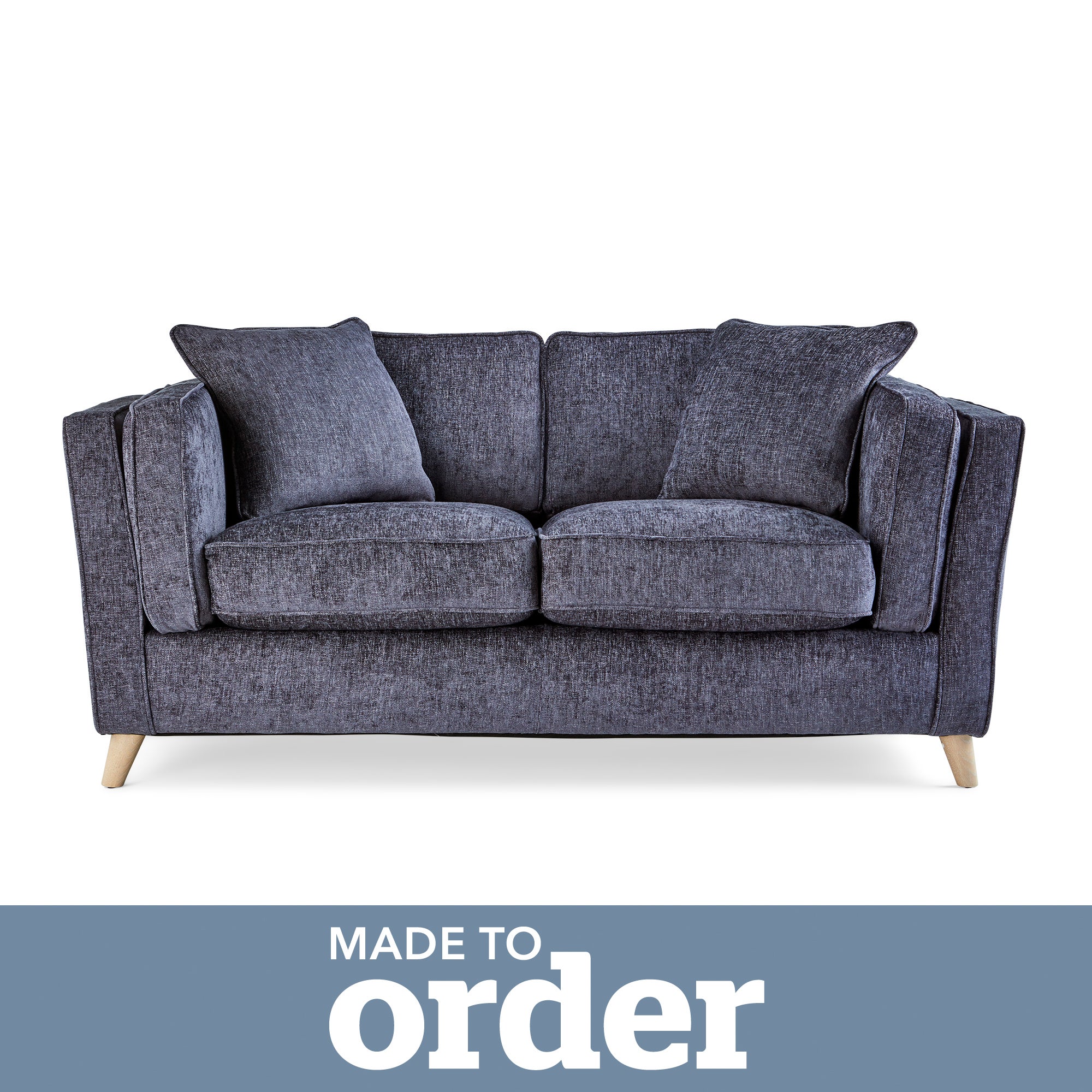 Arabella 2 Seater Sofa Luxury Chenille Premium Chenille Navy