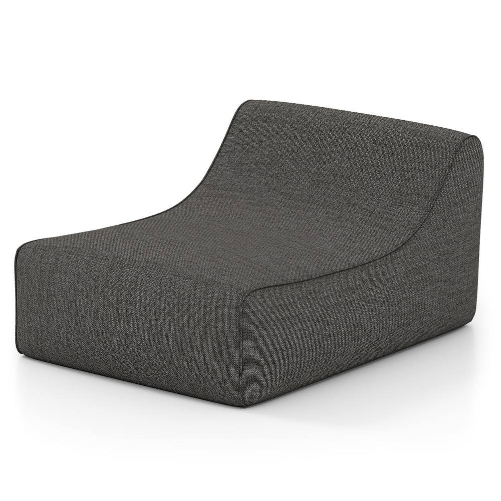 Costway Inflatable Lounge Chair Ergonomic Blow Up Lazy Sofa w/Detachable Cover in Grey