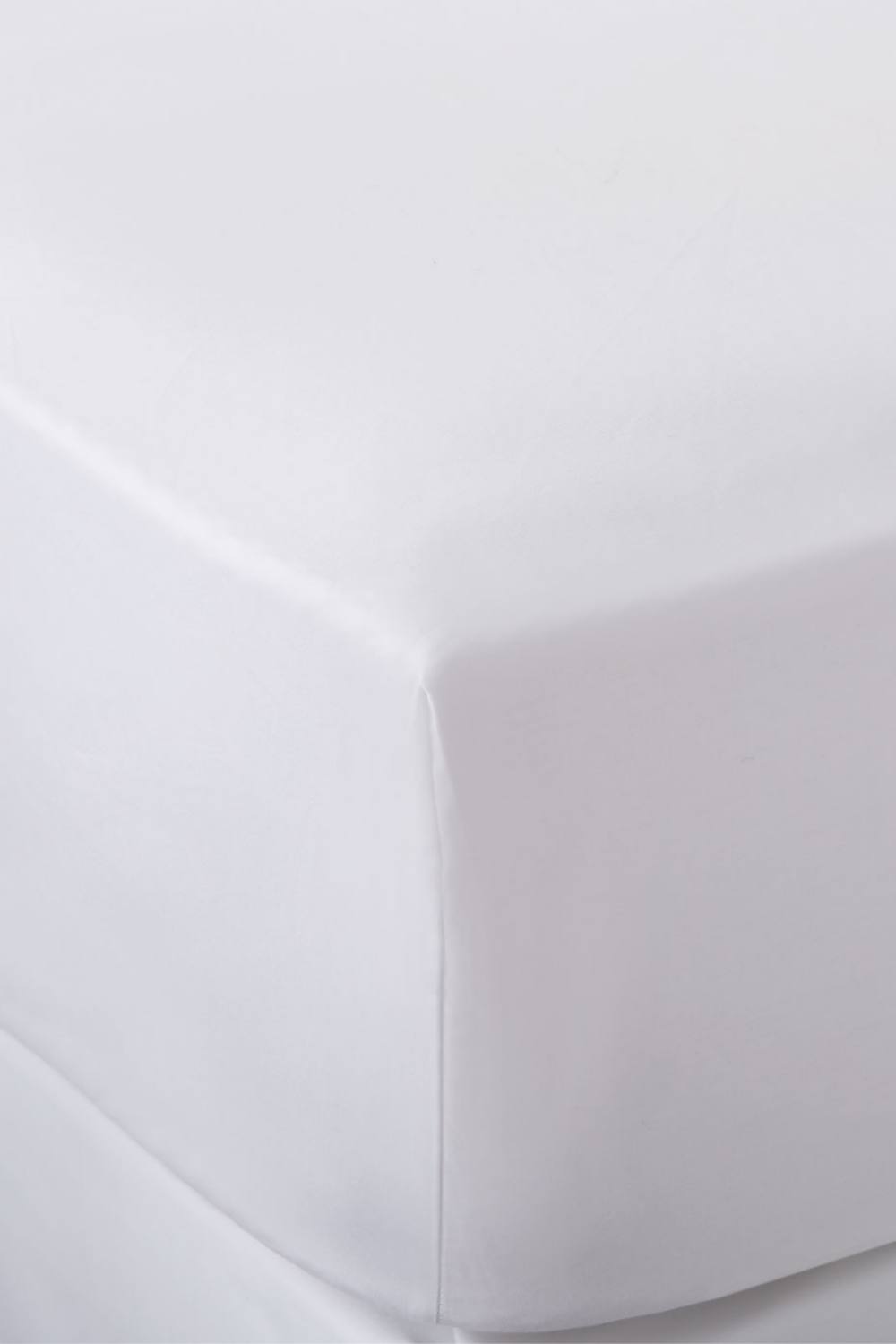 Soak&Sleep White 400TC Egyptian Cotton Fitted Sheet