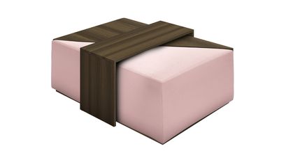 Astaire Modular Coffee Table Set Footstool in Rhubarb Smart Cotton - sofa.com