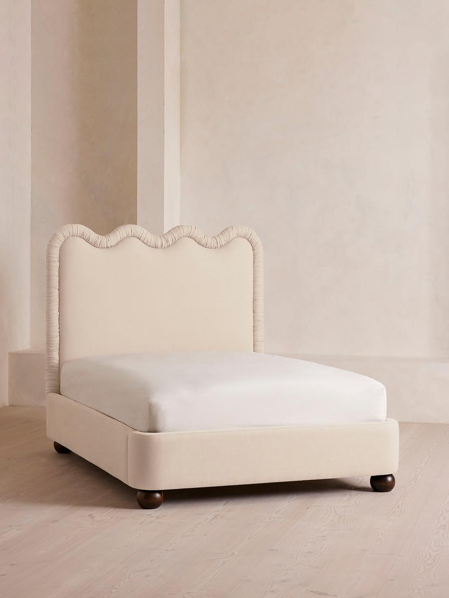 Tristan Bed, Super King, Linen, Bisque