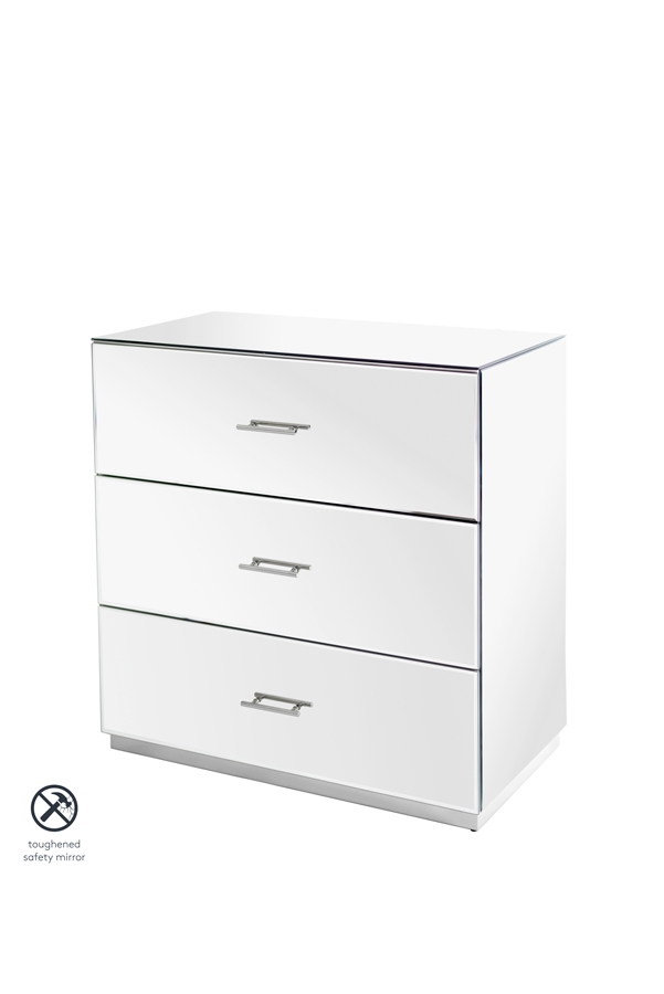 Harper Chest of Drawers – Silver Details