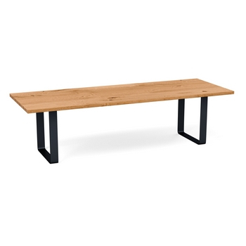 Heal's Prague Table 280x100cm Blonde Oak Natural Edge Not Filled