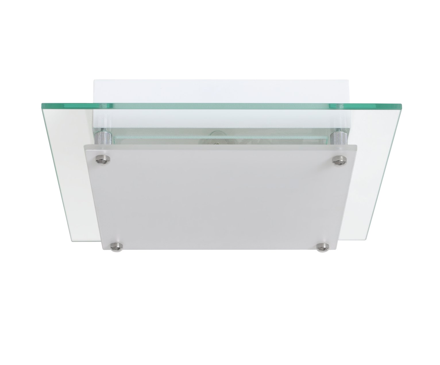 Argos Home Square Glass Flush to Ceiling Light