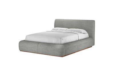 Sunday Double Divan Bed in Pearl Luxe Boucle - sofa.com