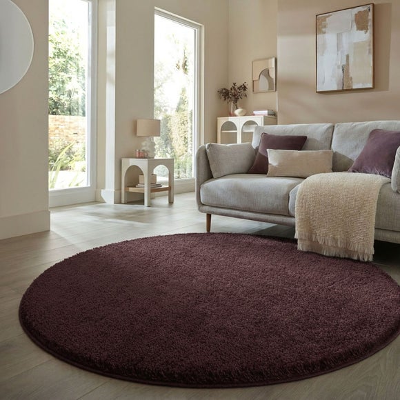 Slumber II Sheen Shaggy Round Rug