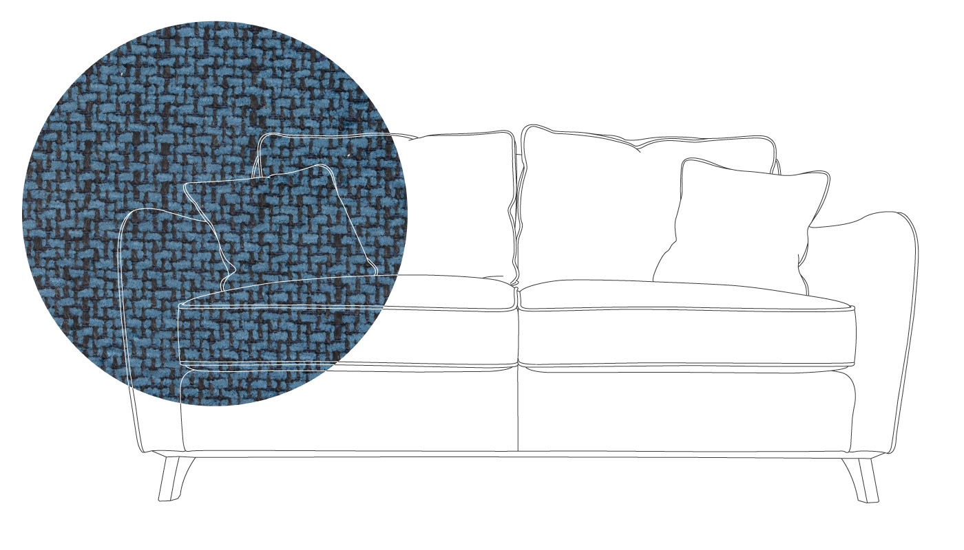 Heal's Ravello 3 Seater Sofa Texture Ink Walnut