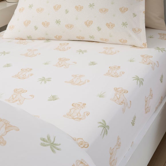 Set of 2 Disney Simba Adventures 100% Cotton Fitted Sheets