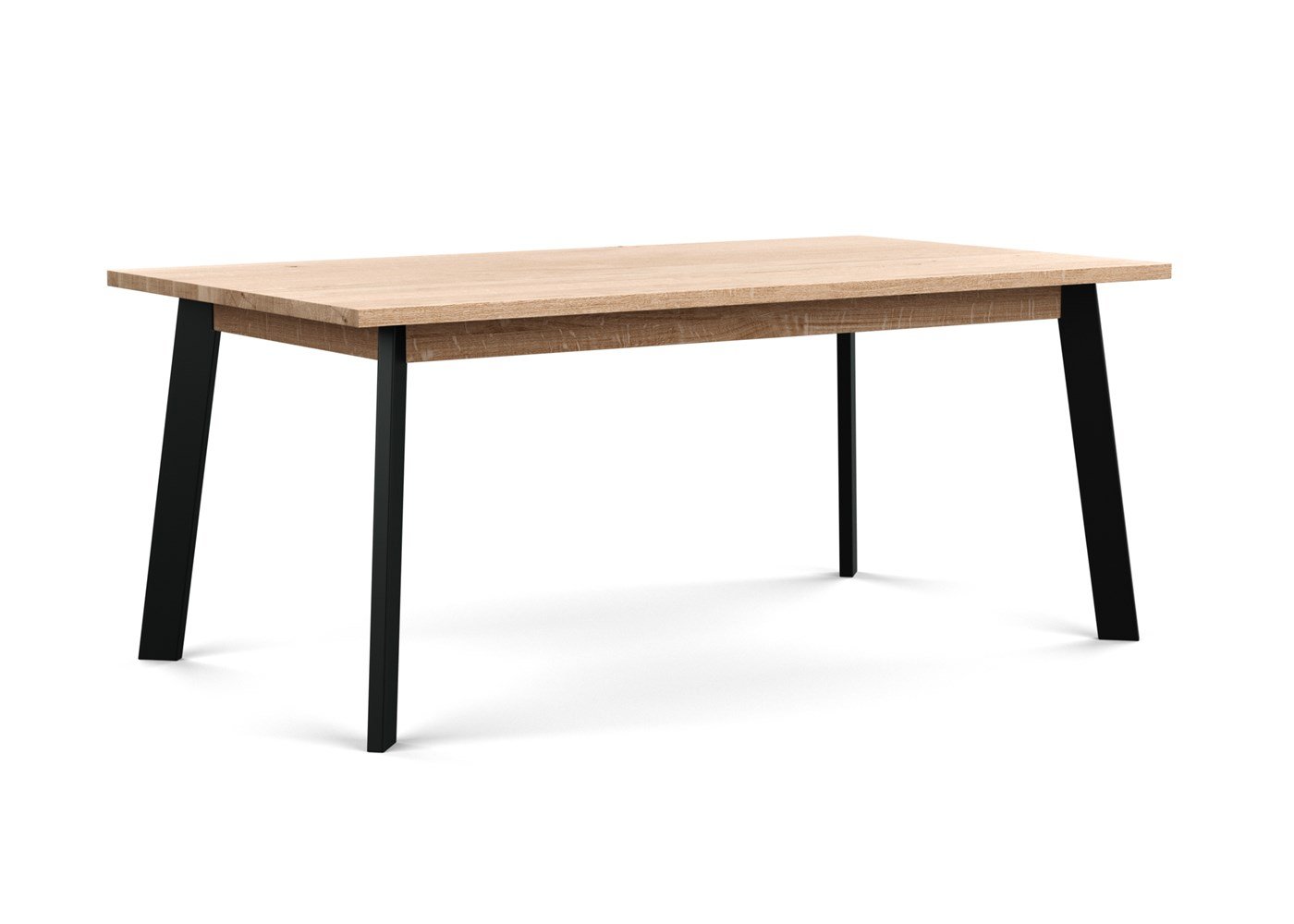 Heal's Nova Extending Dining Table White Oiled Oak L180 + 50cm x2