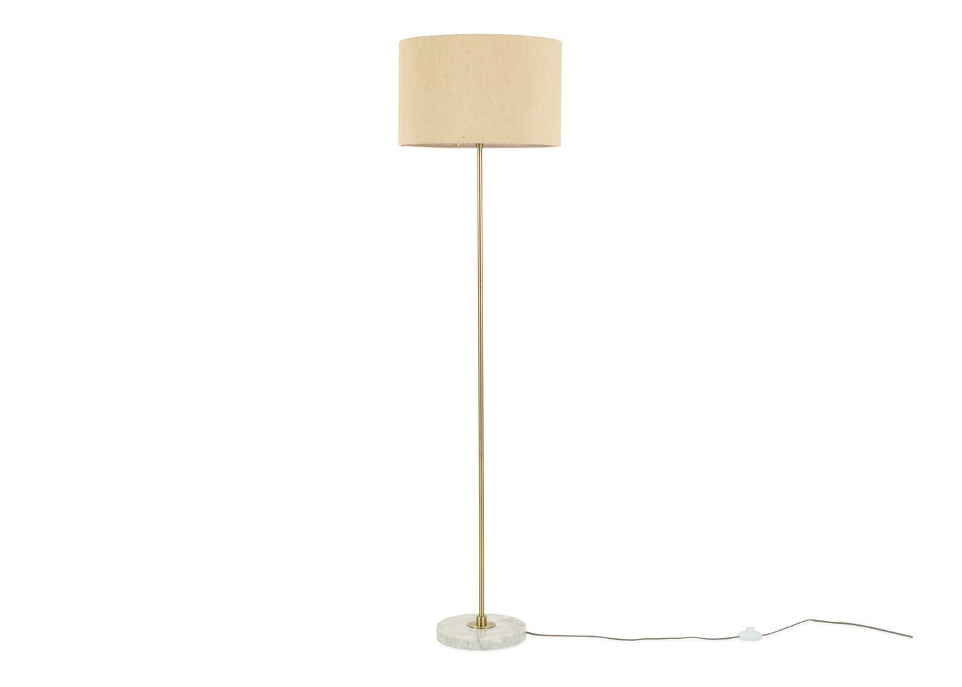 Heal's Simple Floor Lamp White Marble