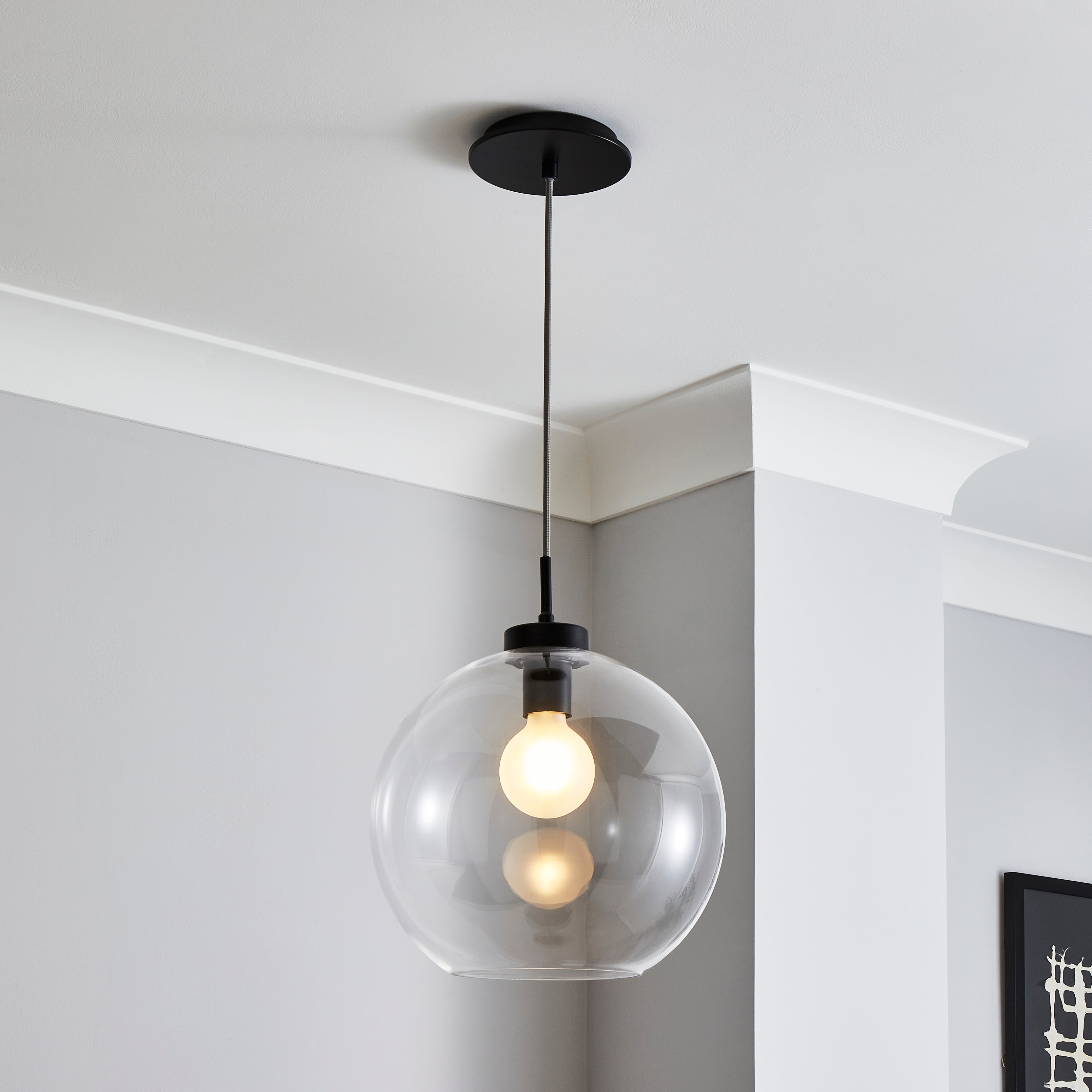 Apartment Ceiling Fitting Black