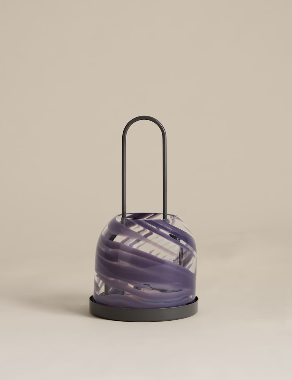 M&S Coastal Glass Lantern Multi