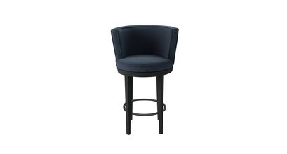 Margaux Bar Stool in Midnight Blue Brushed Linen Cotton - sofa.com