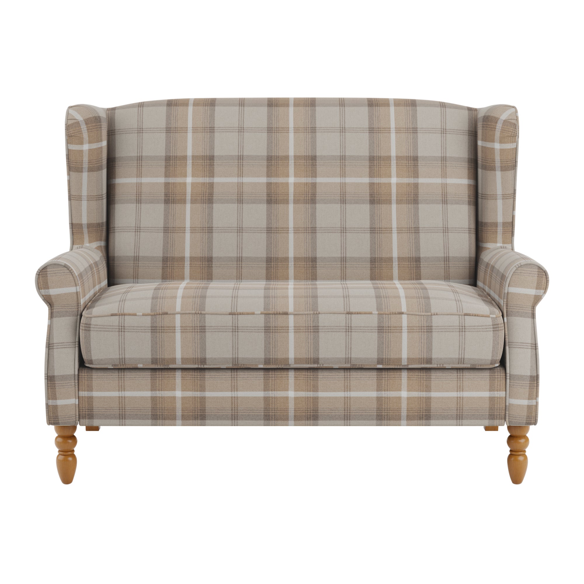 Oswald Compact 2 Seater Sofa Brown