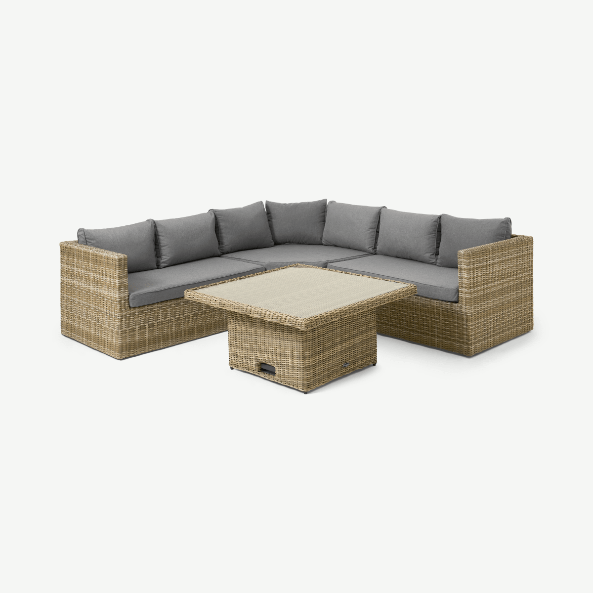 Garden Corner Dining & Lounge Set, Natural