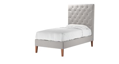 Rosalie 150cm Single Bed in Dove Smart Velvet - sofa.com