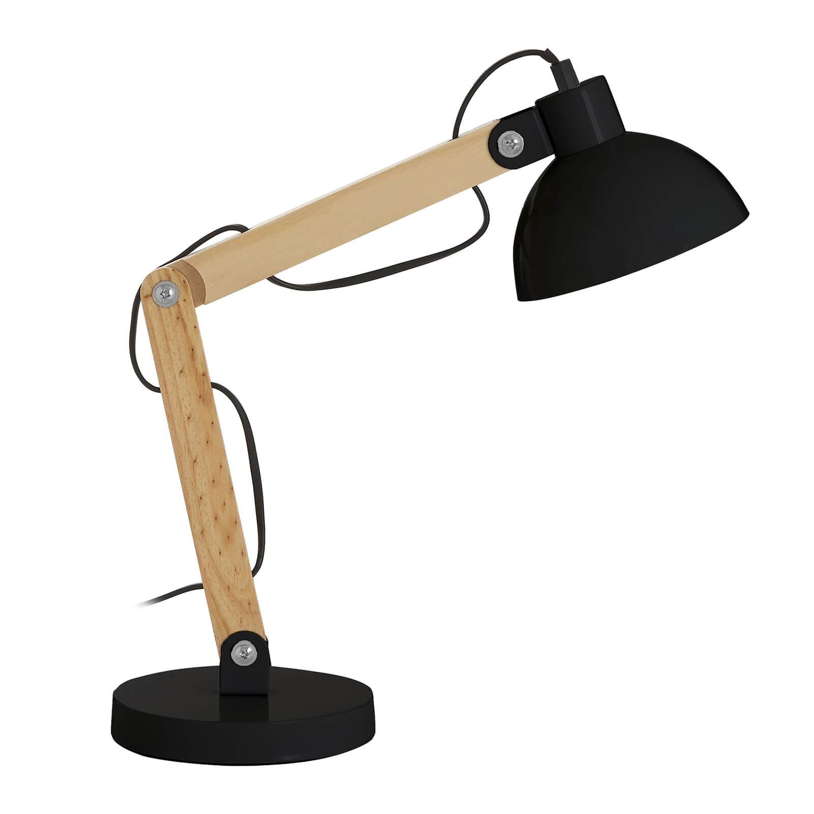 Blake Black Wood Table Lamp