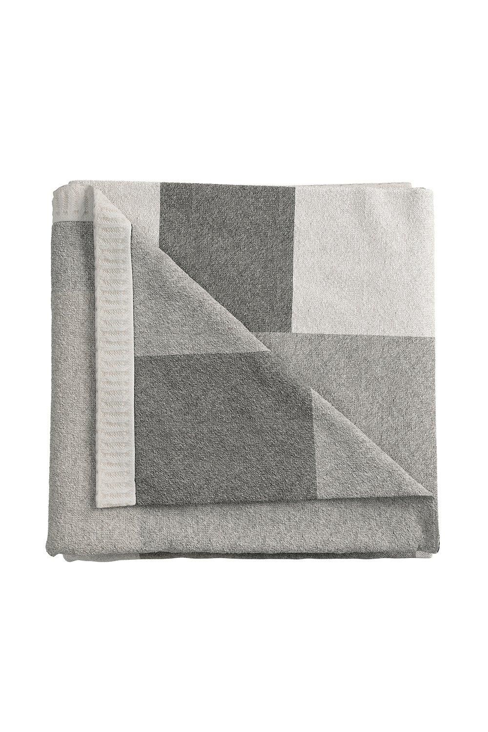 Helena Springfield 'Patchwork' Knit Throw in Grey